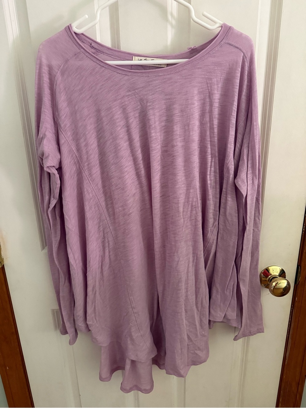 We The Free Soft Lavender Long Sleeve Tunic
